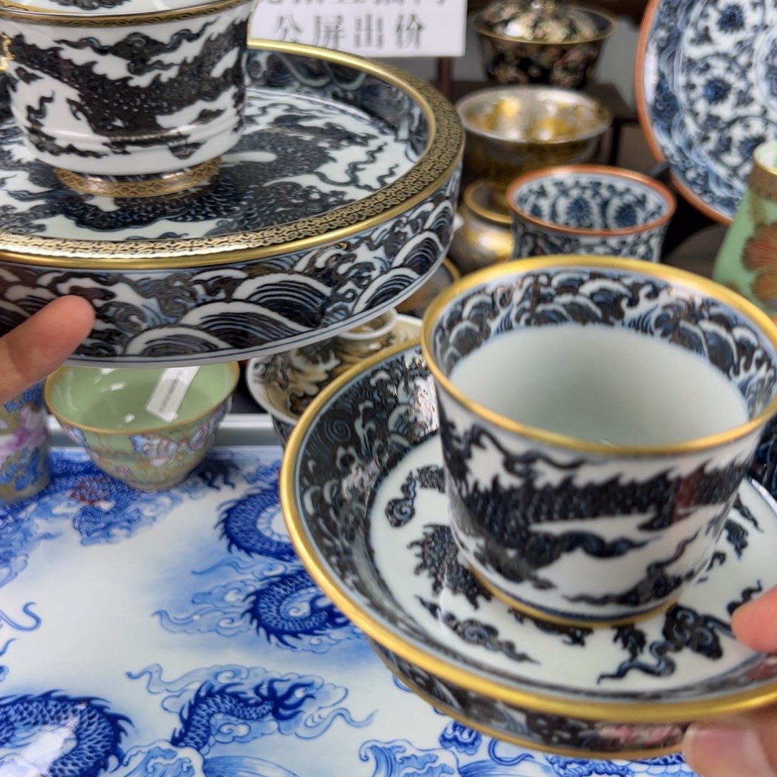 啊***哈瓷片景德镇手工手绘陶瓷