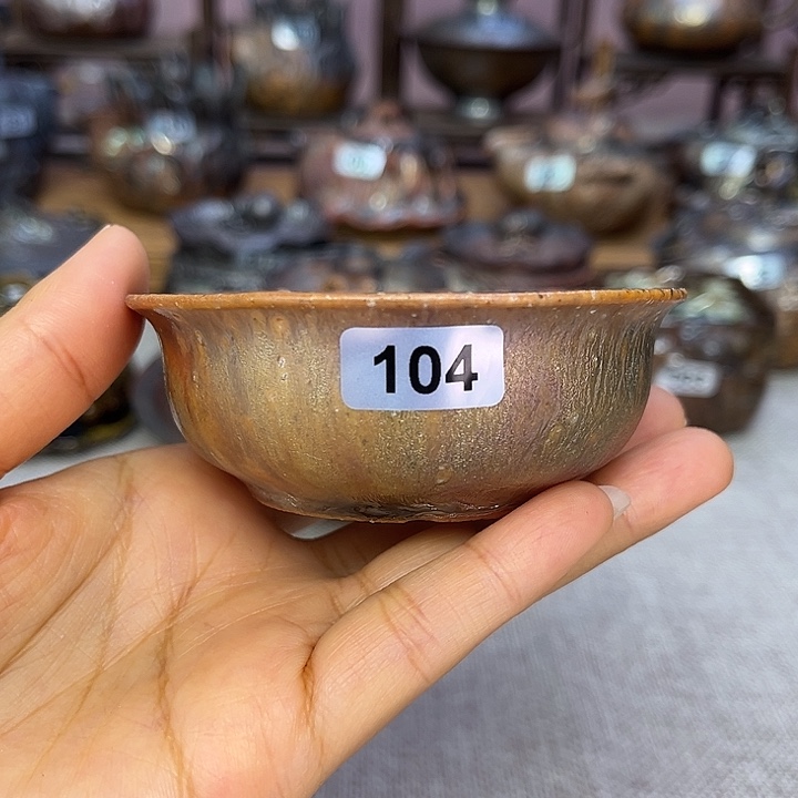 裸柴烧陶瓷手工茶器