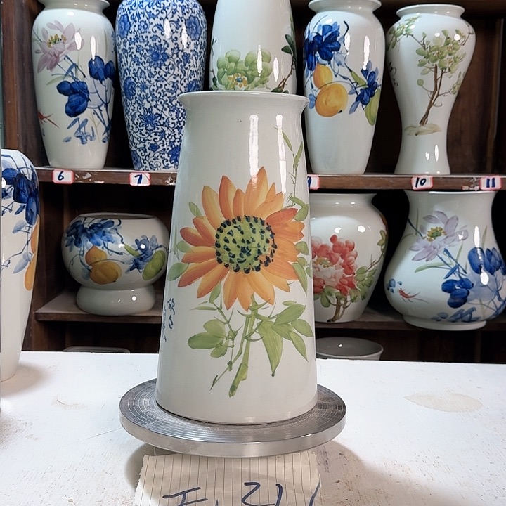 瓶宝塔向日葵新款陶瓷陶瓷