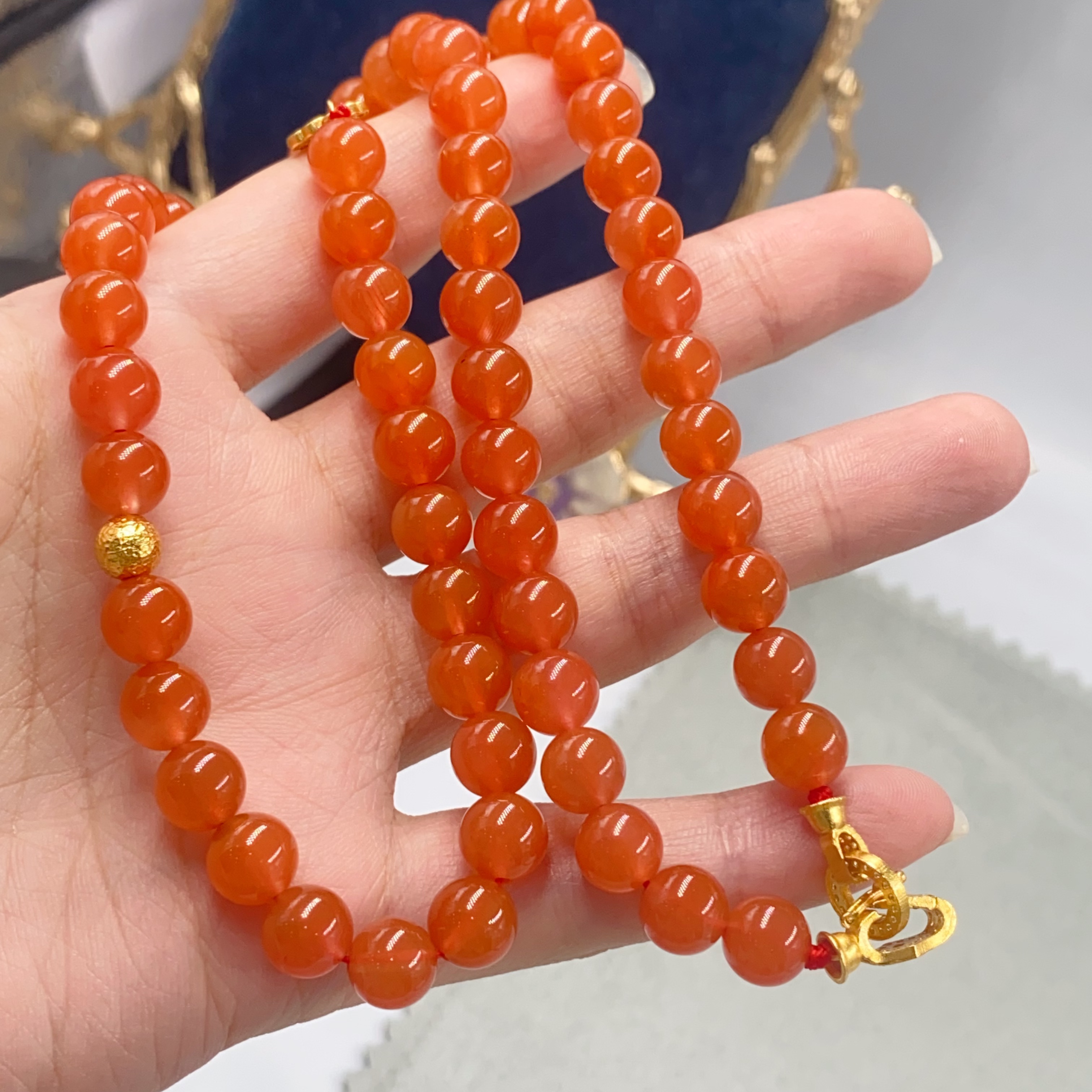 南红项链精美时尚气质优雅贵气