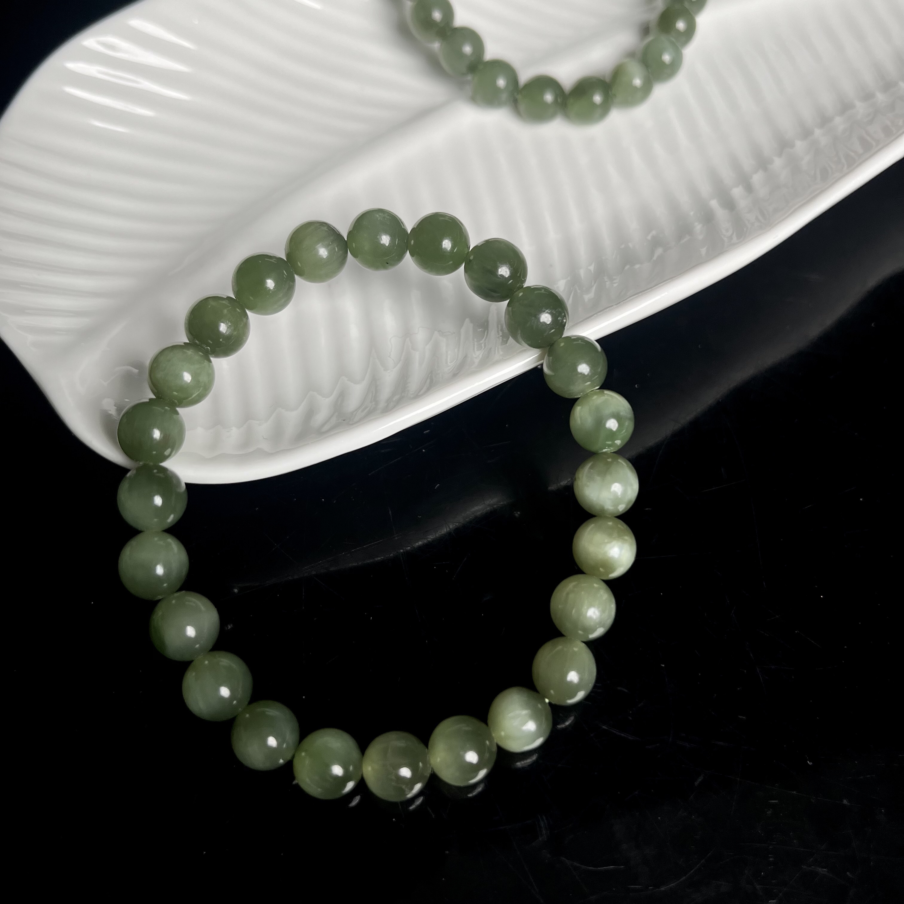 猫眼碧玉7.9-8mm+手串经典款圆珠手饰W1006多样性发其一