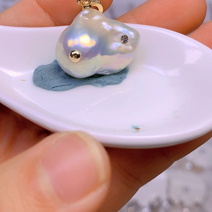 淡水珍珠颈饰合金