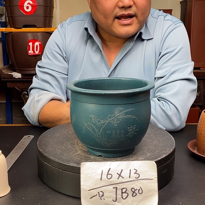 紫砂花盆货号一只JB80