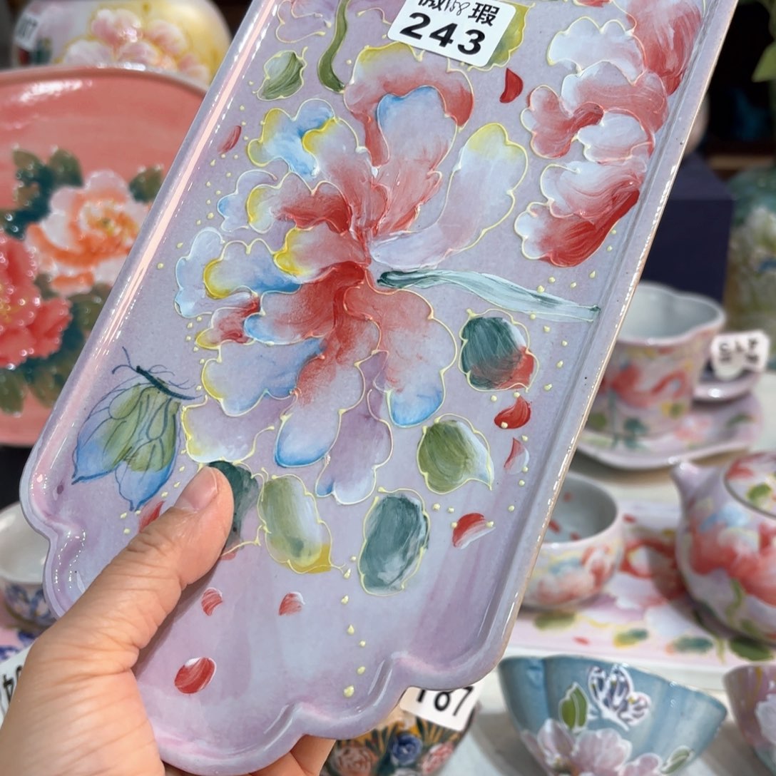 小****景德镇手绘高温釉下彩陶瓷茶具