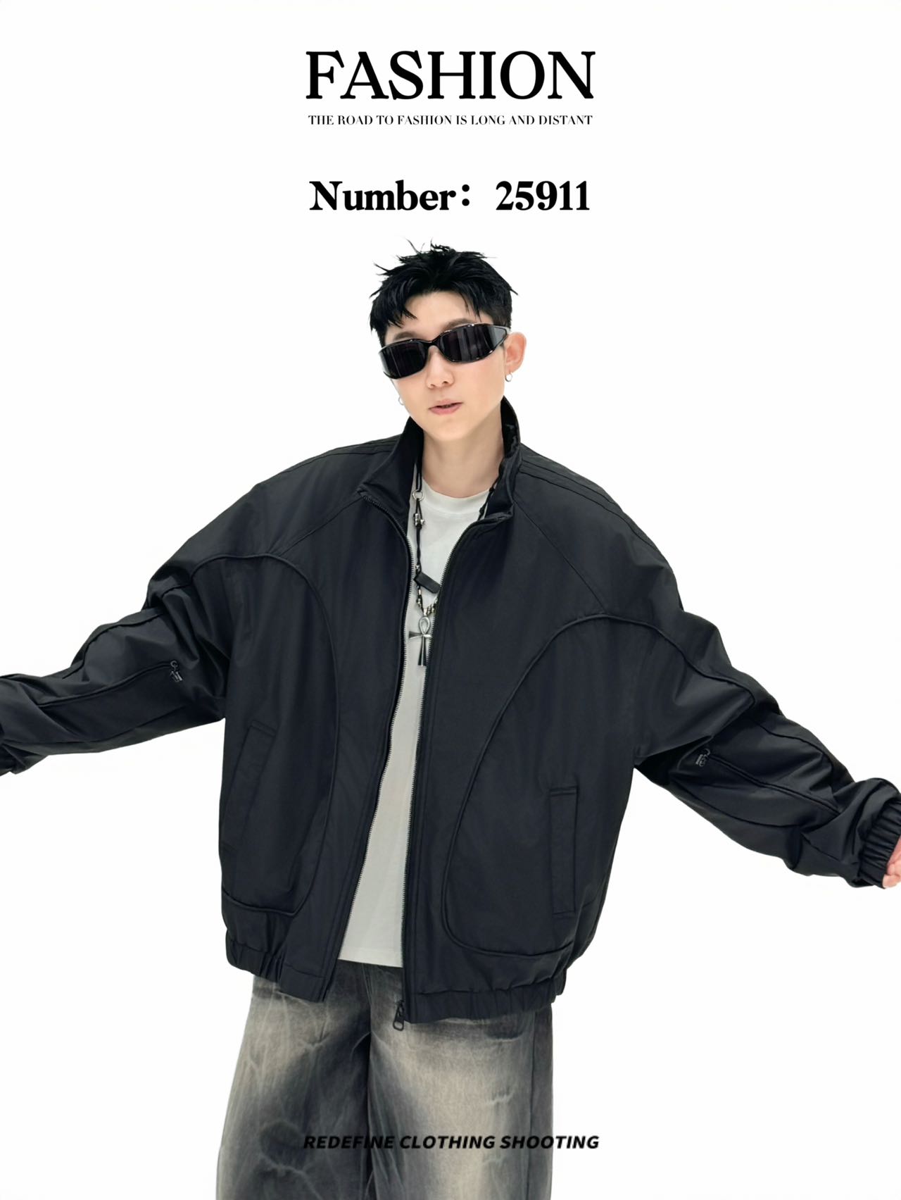 格调美美25911秋冬季新款立领加厚夹克男士保暖百搭棉服外套