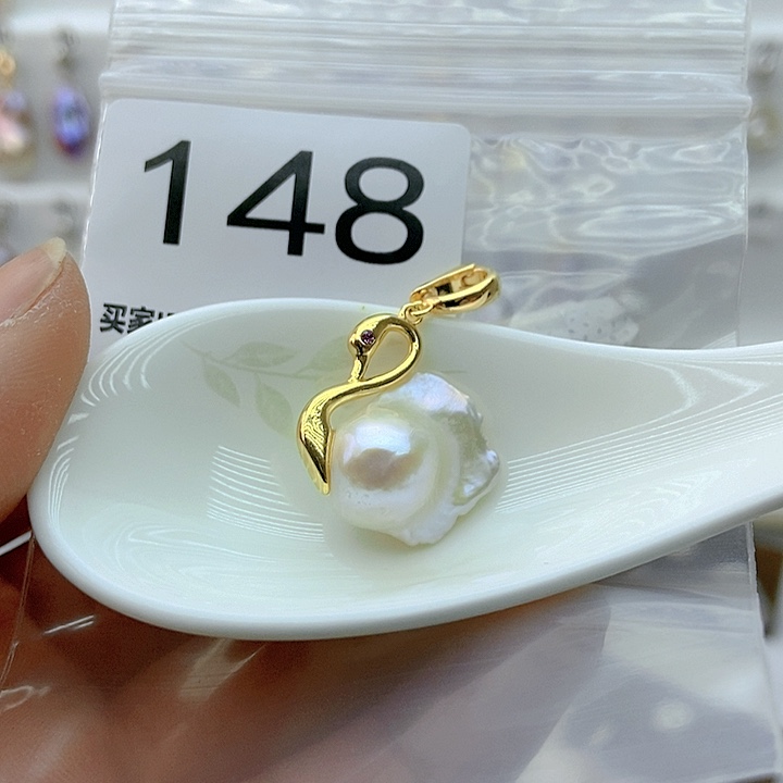 淡水珍珠颈饰银S925镶嵌