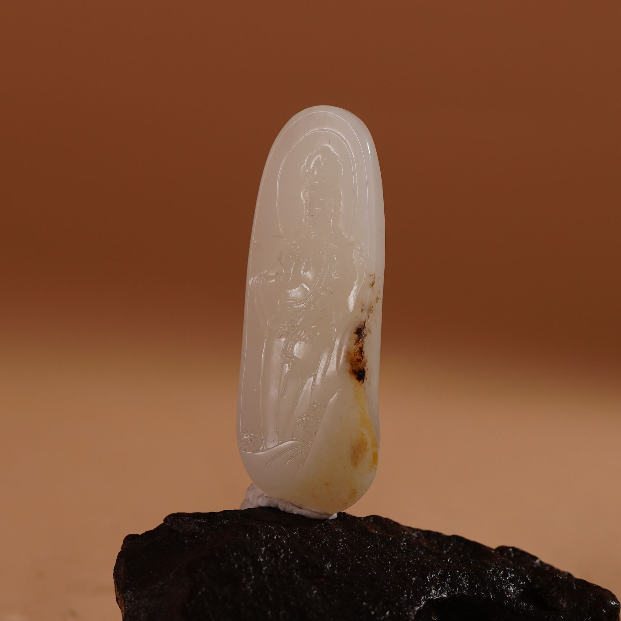 HA00707和田玉白玉籽吊坠