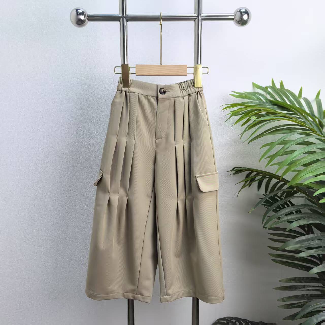 【2133K】卡其色长裤B3-5