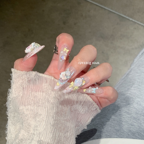 【重工款】Yeeqi | 月亮麦片 模具华子设计款 手工穿戴甲定制