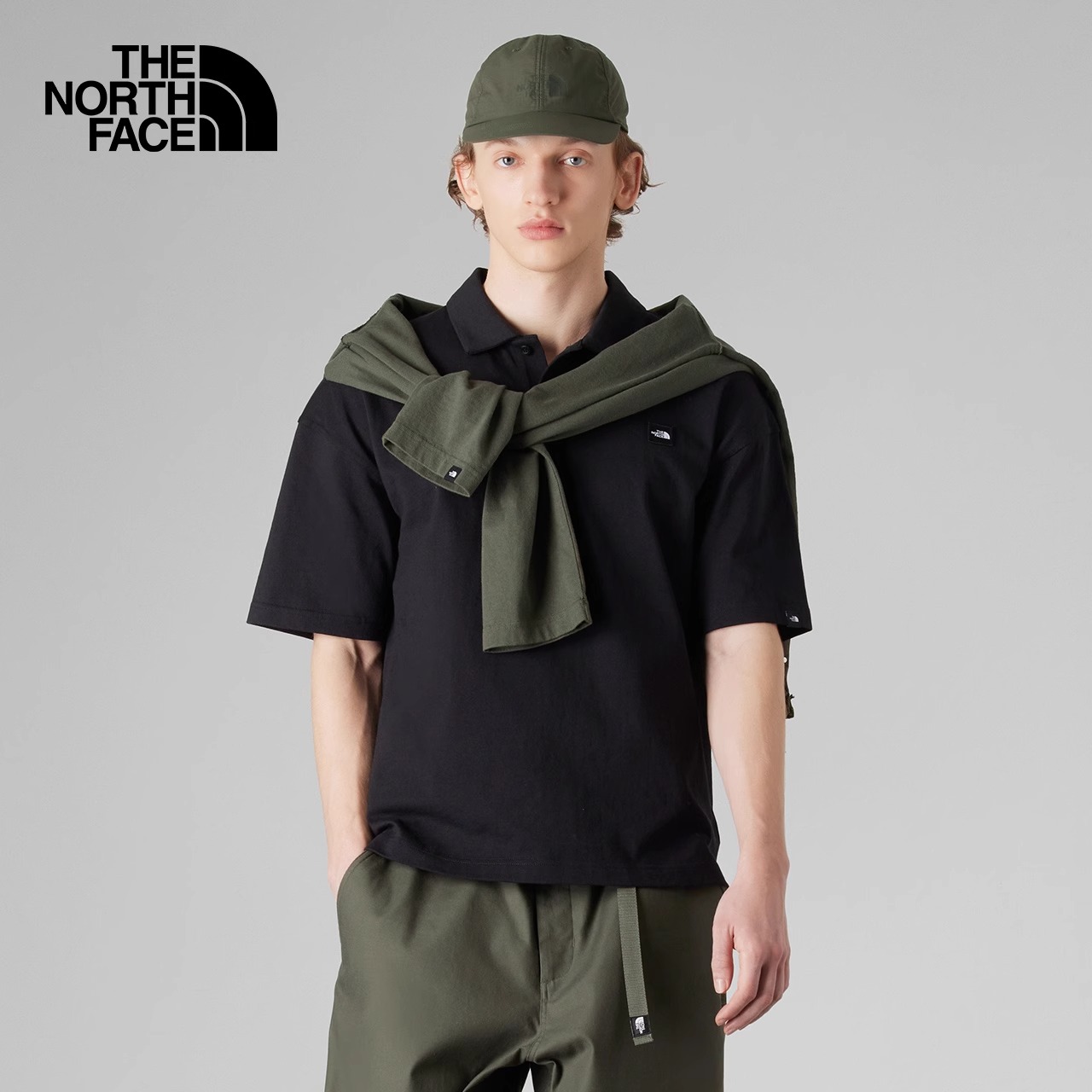 北面UE男短袖POLO衫舒适休闲透气户外春夏新款TheNorthFace|8BU1