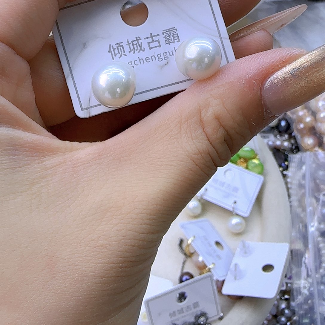 银S925镶嵌项链定制14淡水珍珠