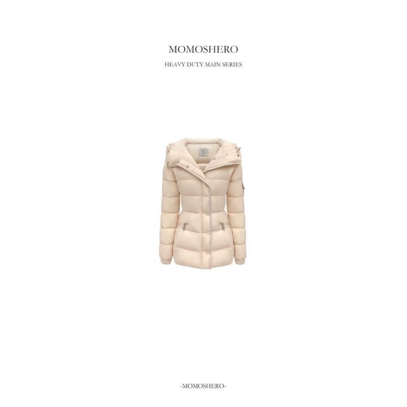 Momoshero【winter樱雪恋人】定染粉“小蛮腰“ 鹅绒版排骨羽绒服