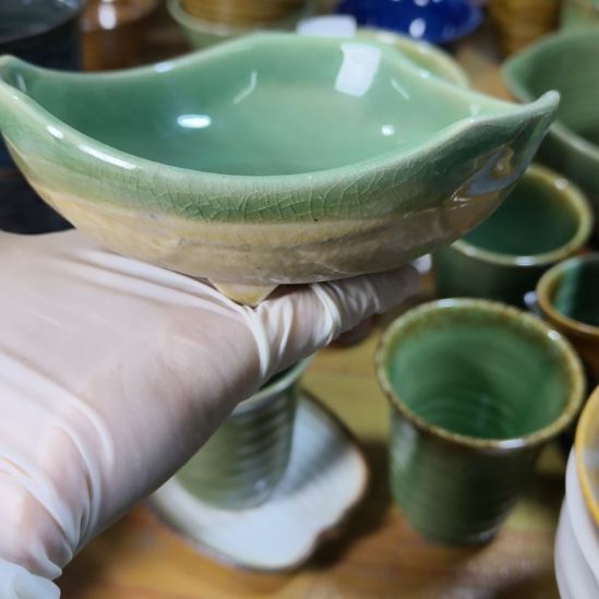 瓷片磁州窑五厂盘碗壶杯有瑕疵