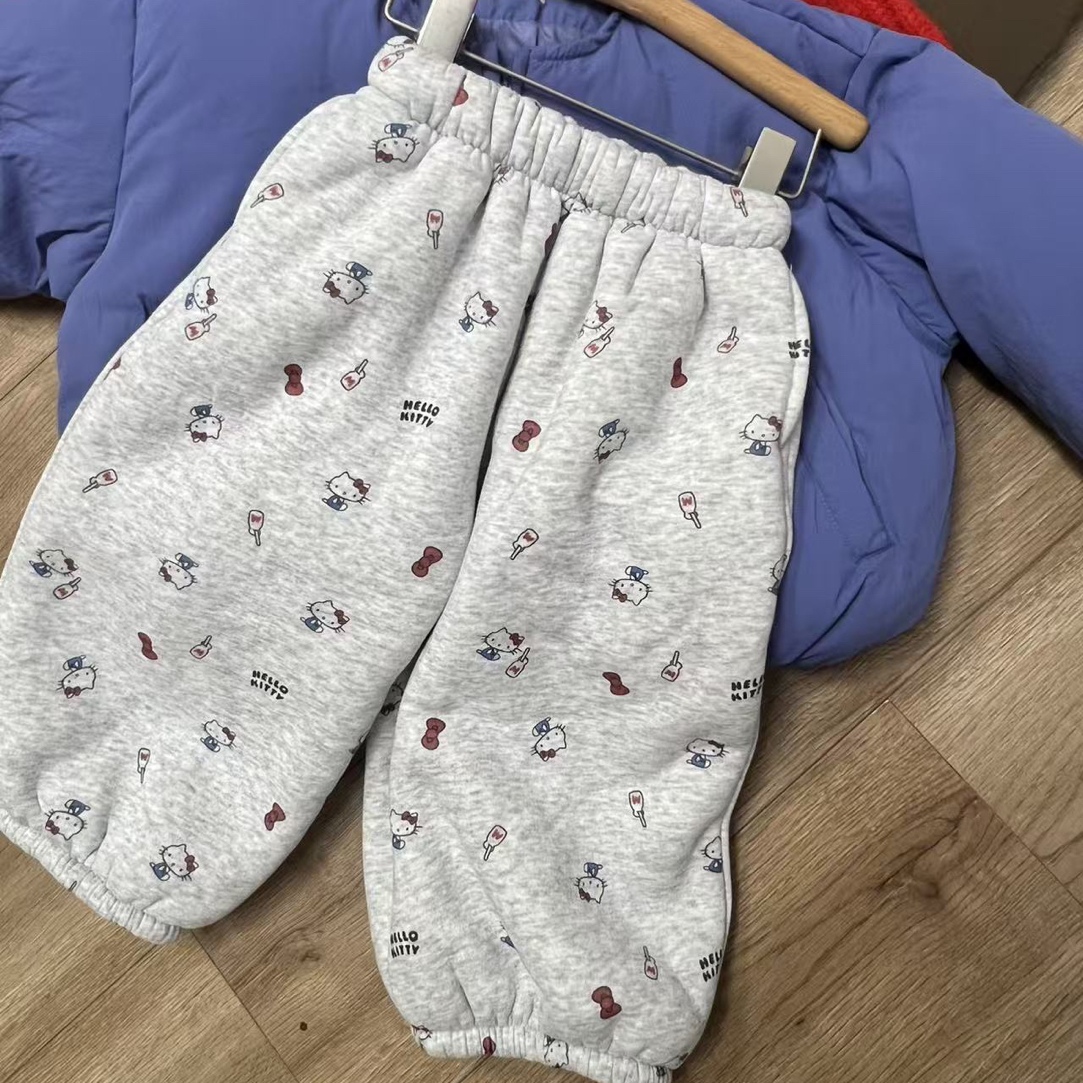 韩版印花加厚卫裤