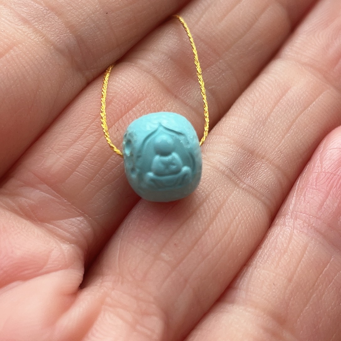 绿松石未镶嵌颈饰