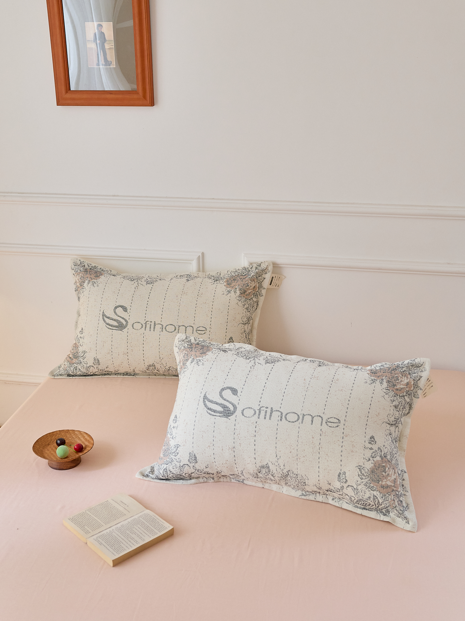 【轻奢天鹅】 棉麻枕套纽扣装柔软透气吸汗防滑不脱落一对装50*75