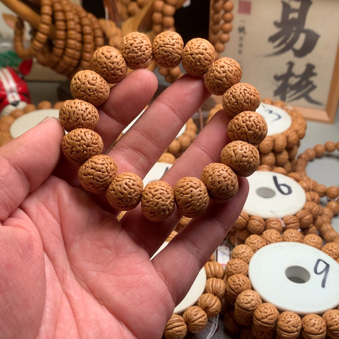 可***乐手串桃核1.8老树磨盘桃核手串