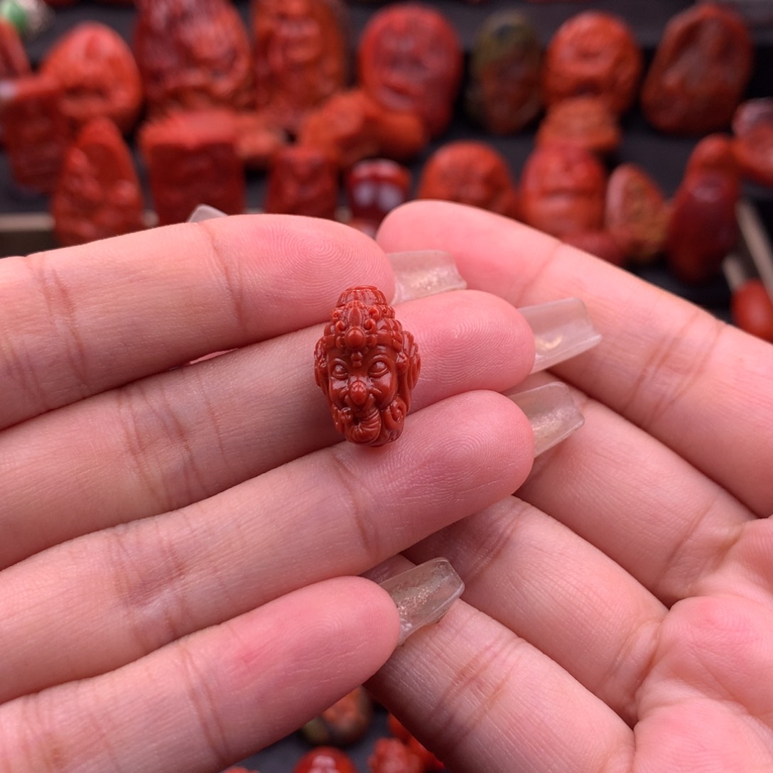 南红玛瑙南红川料原矿乡神三通11.6mm未镶嵌