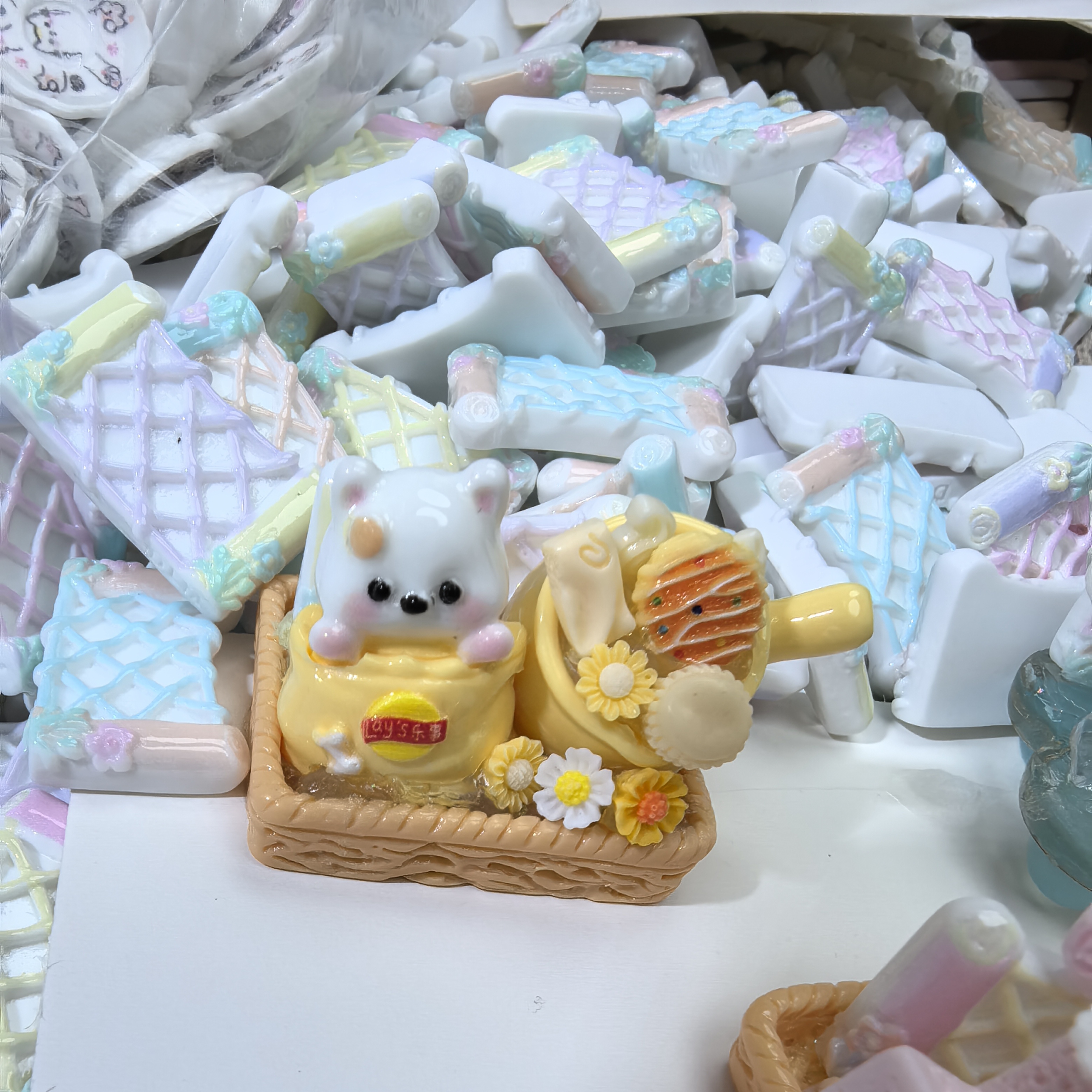 结算单树脂配件材料包DIY树脂配件