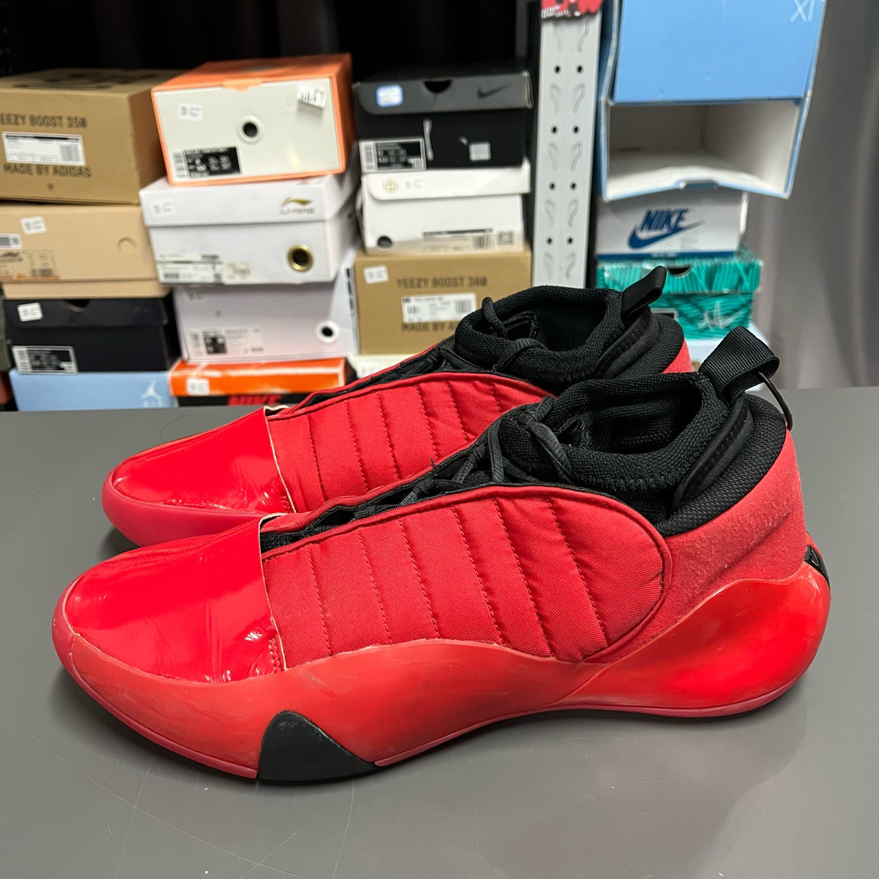 95新 MM6 45码 无原盒 哈登7 漆皮 红黑 12969146