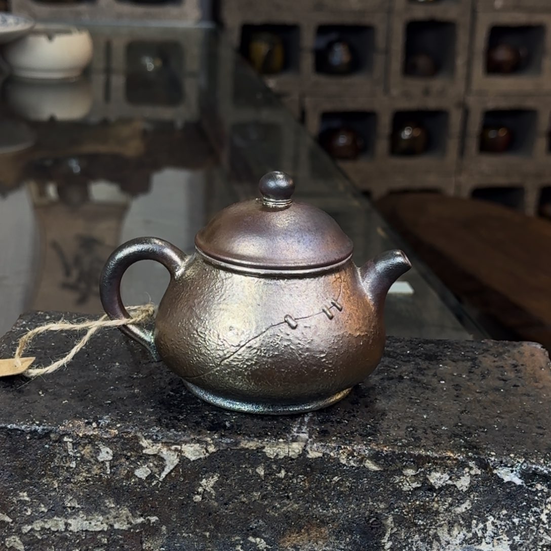 建水紫陶紫泥柴烧茶具