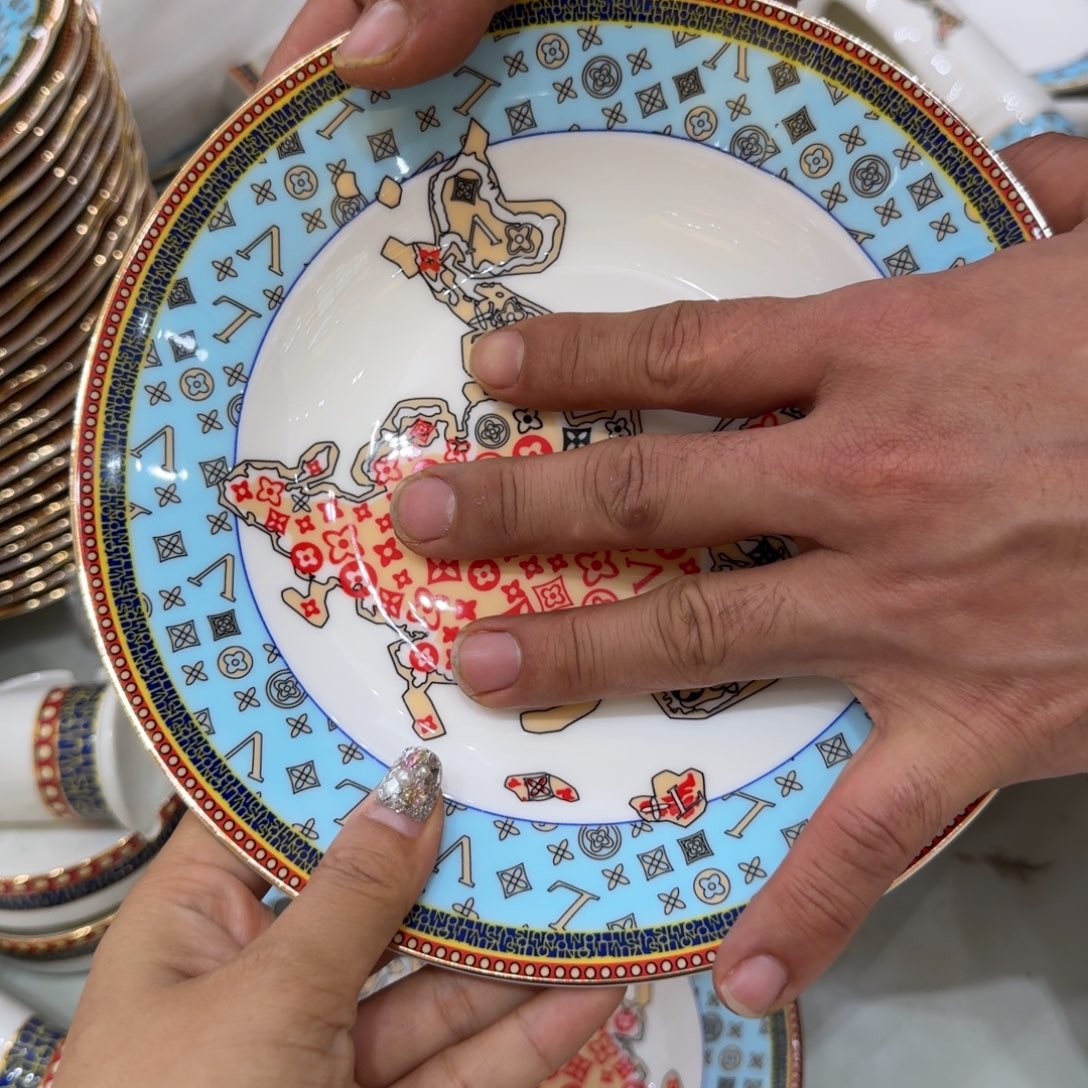 搪瓷骨瓷餐具陶瓷高温工厂生产深