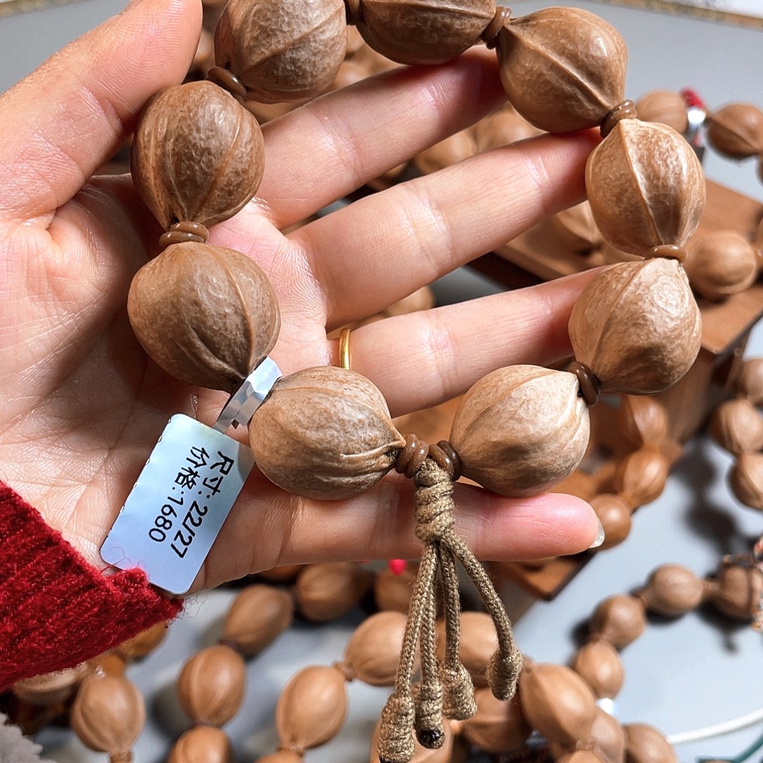 满***福橄榄核手串/手链22/27梅林铁核
