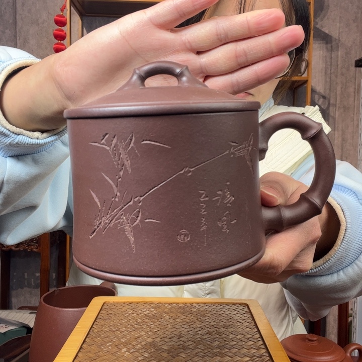 茶杯紫砂原矿紫砂杯