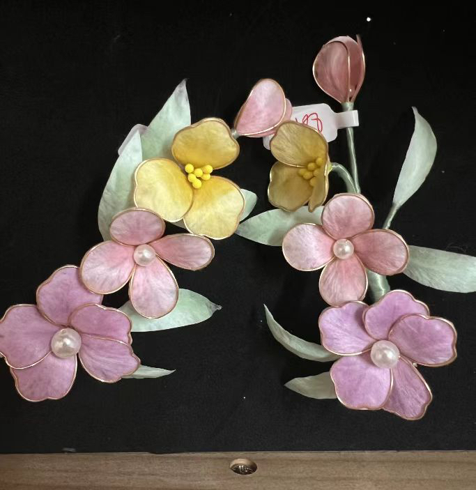 扶摇掌柜麦光光古风发饰汉服绒花发簪 手工制作默认微瑕 