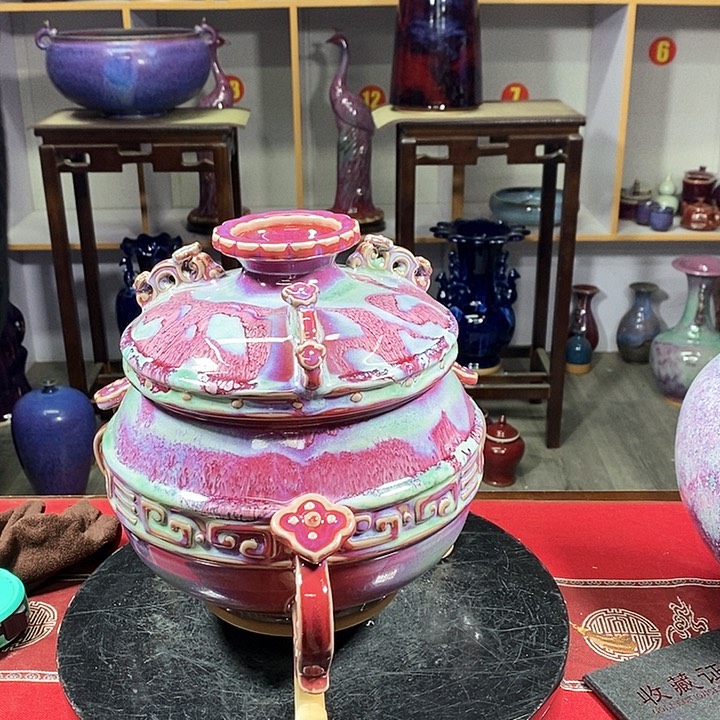 瓶中国神垕精品钧瓷