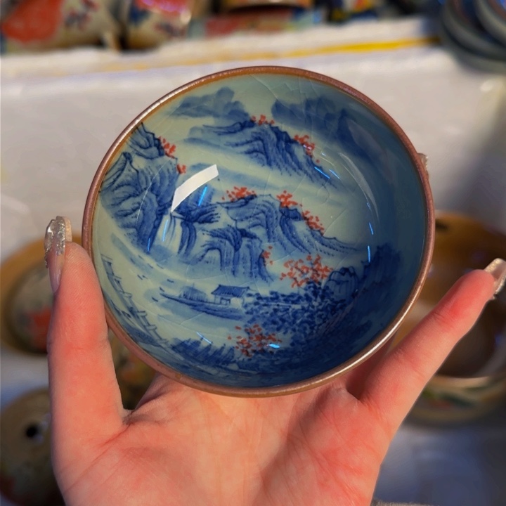 瓷片景德镇陶瓷手工手绘