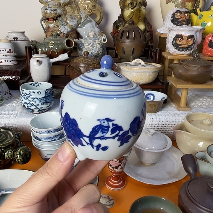 瓷片青花香炉不错的哦