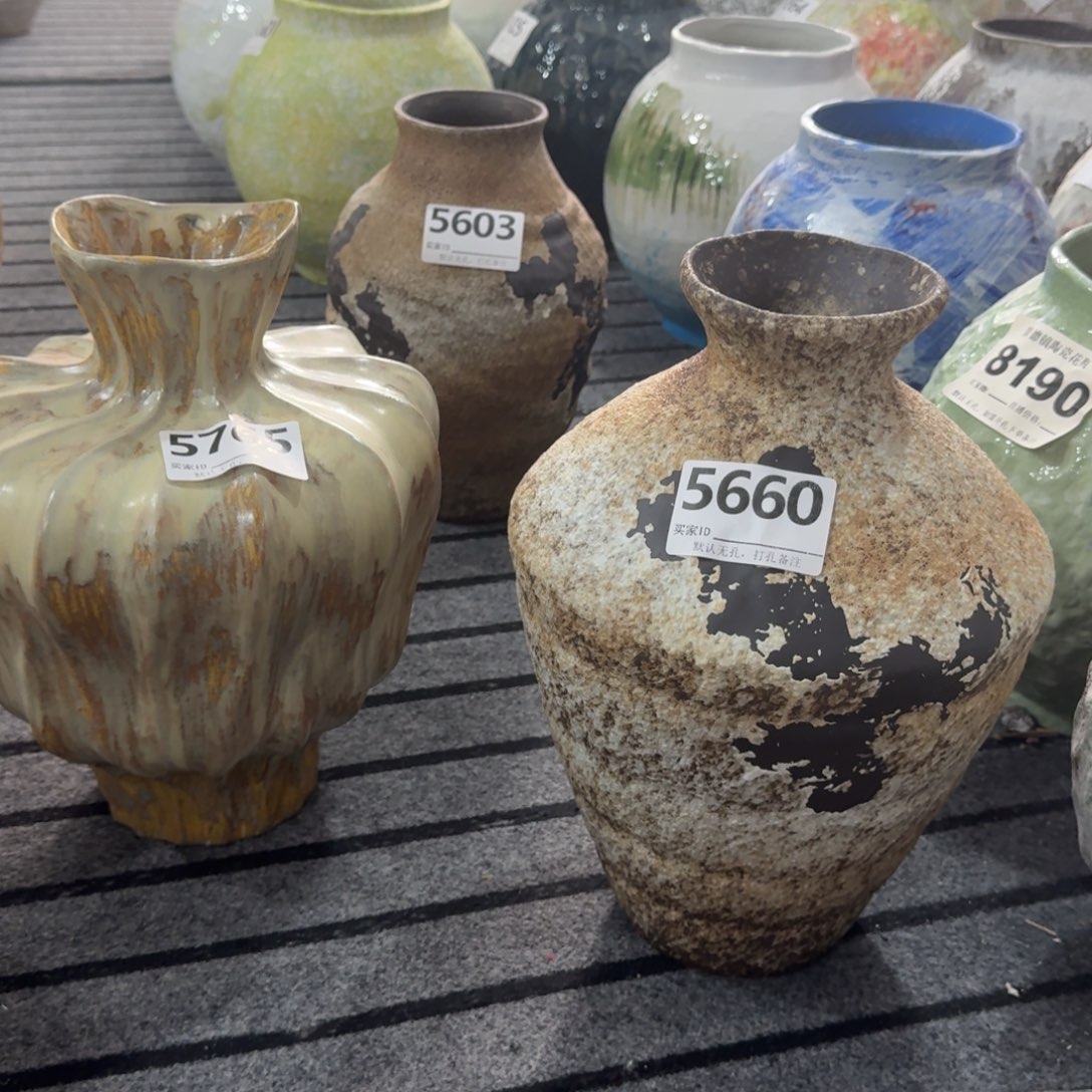 @***承陶摆件景德镇高温花瓶编码5660，5765默认无孔