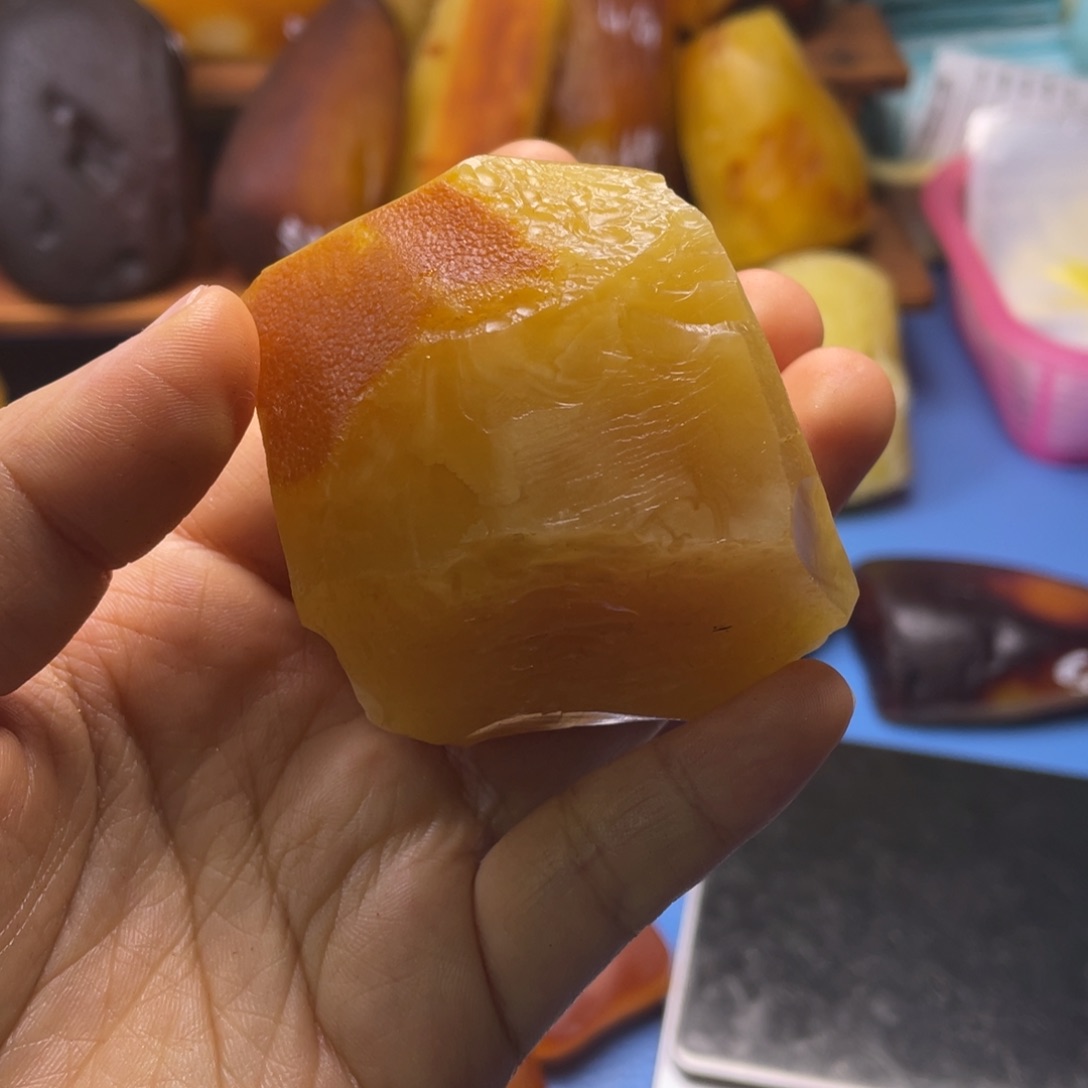 定制蜜蜡未镶嵌腿***八