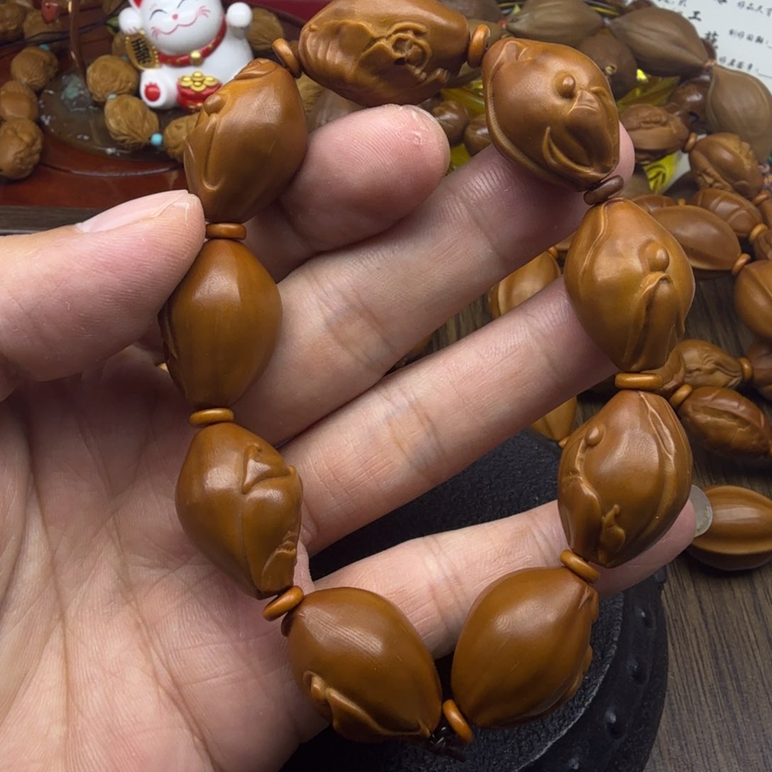 橄榄核手串/手链橄榄核雕刻Q