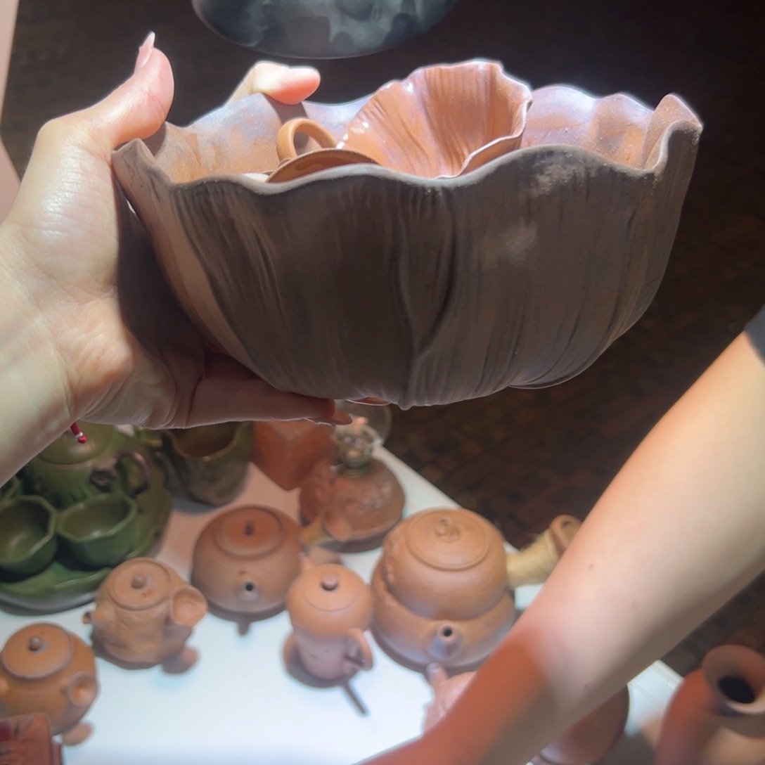 裸烧老岩泥原矿茶具