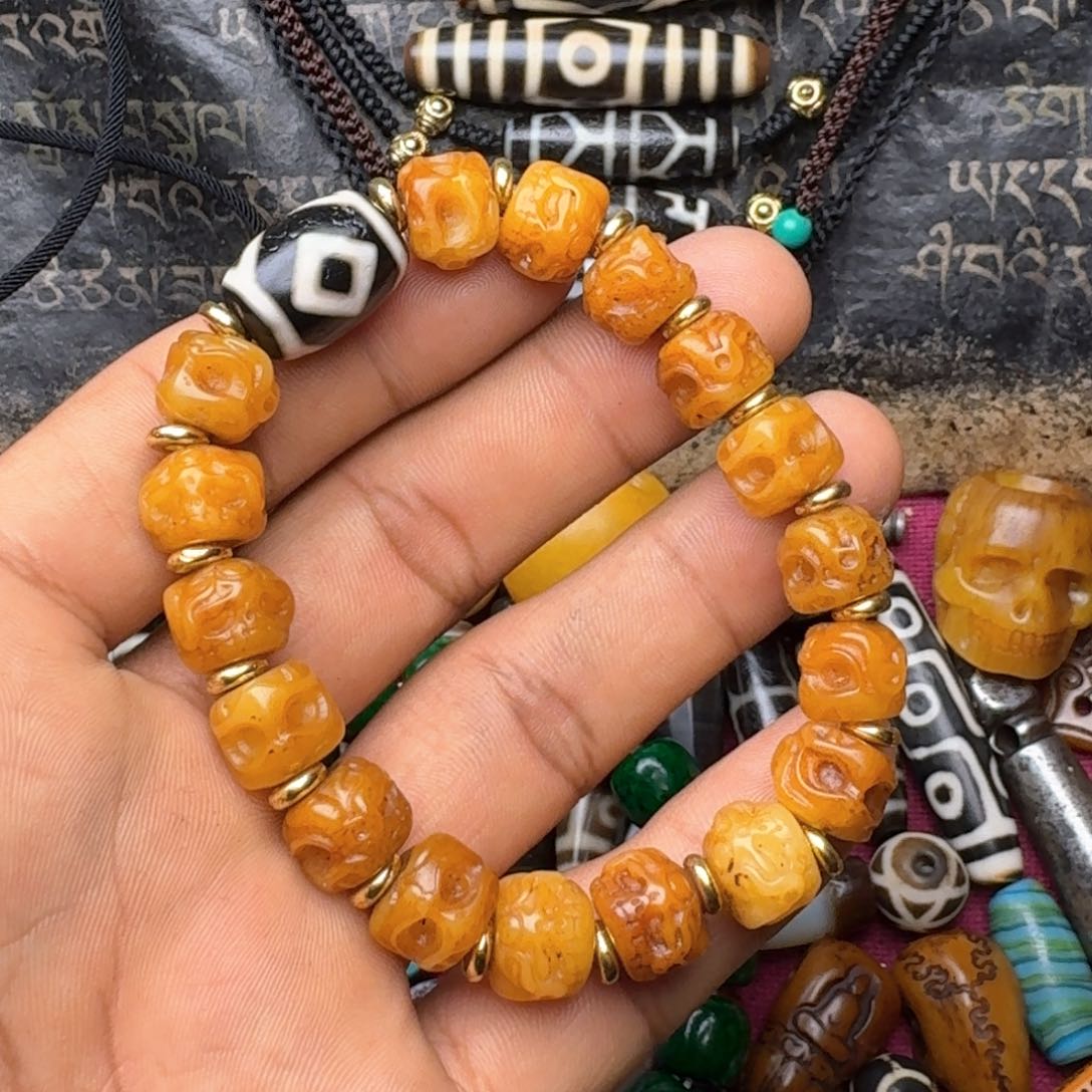 金刚菩提手串牦牛骨