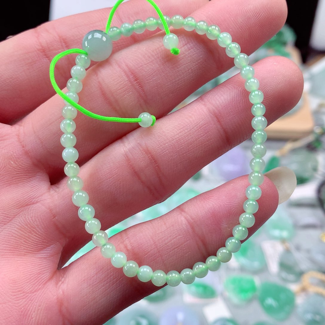 翡翠手链未镶嵌翡翠手串