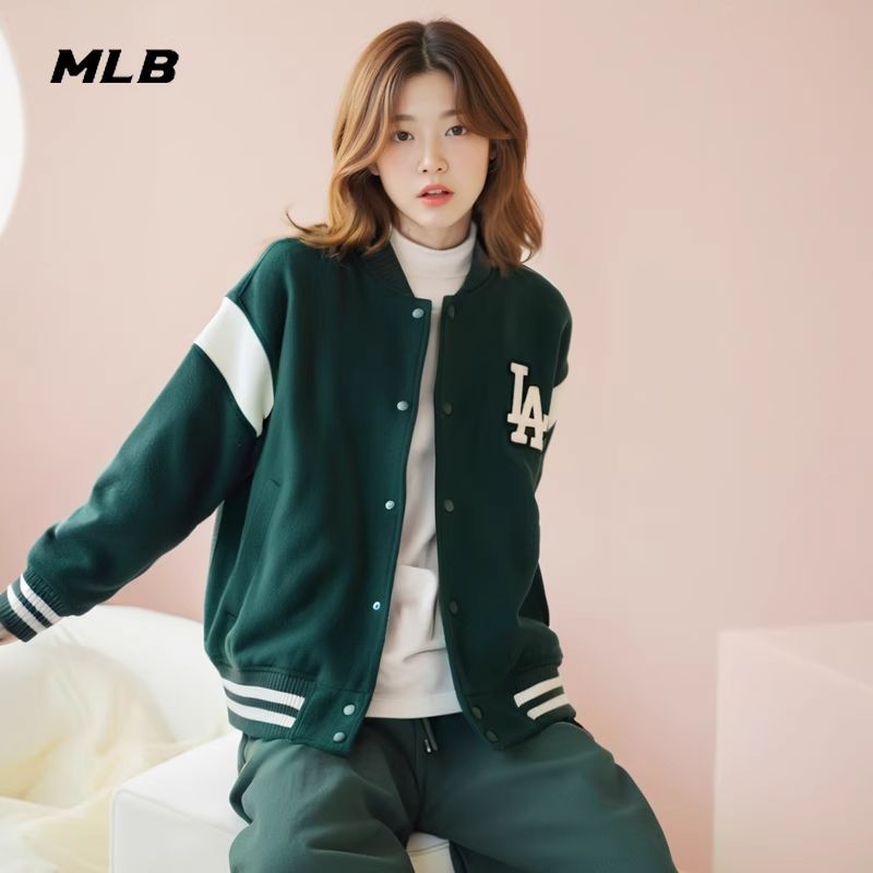 MLB 立领外套男女装2025新款棒球服宽松夹克运动服官方专柜正品