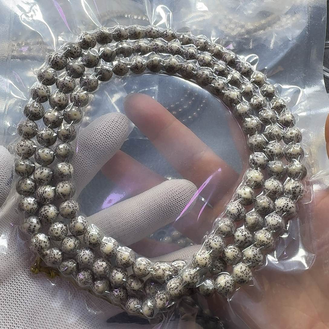 星月菩提手串二*星月菩提10mm糯冰圆珠