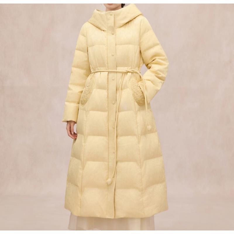 【奥兰多多&杨子家轻奢定制】花开密语长款羽绒服625786