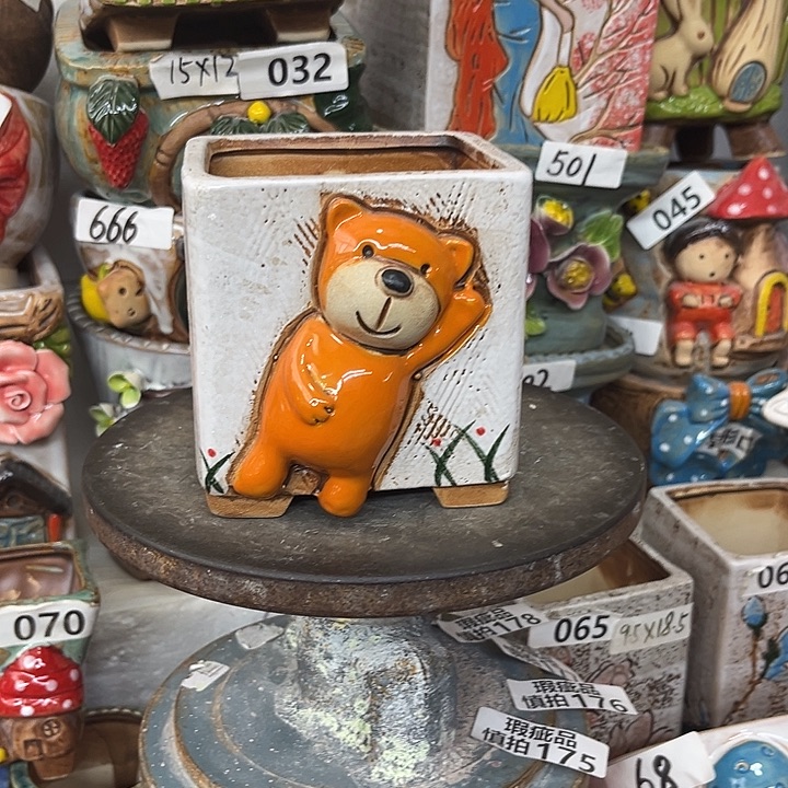 粗陶材质多肉花盆