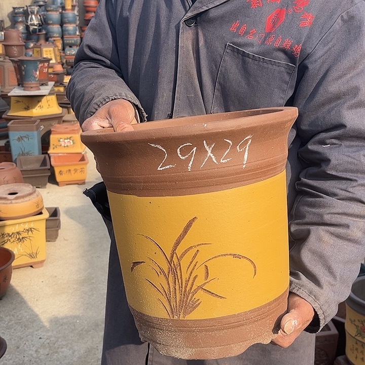 紫砂紫砂花盆盆栽