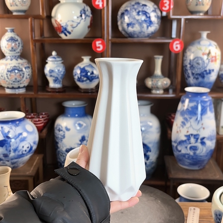 瓷片景德镇陶瓷赏瓶