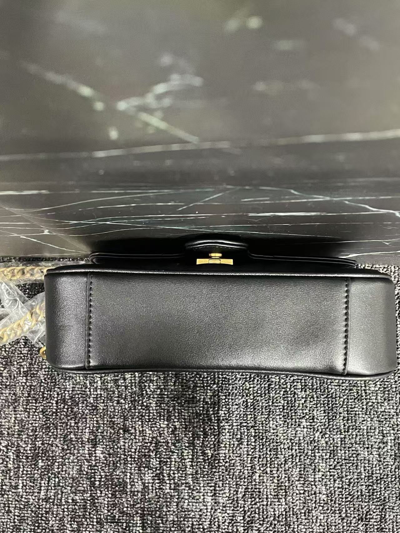 LQ-WITH-QUEEN真皮女包10649黑色