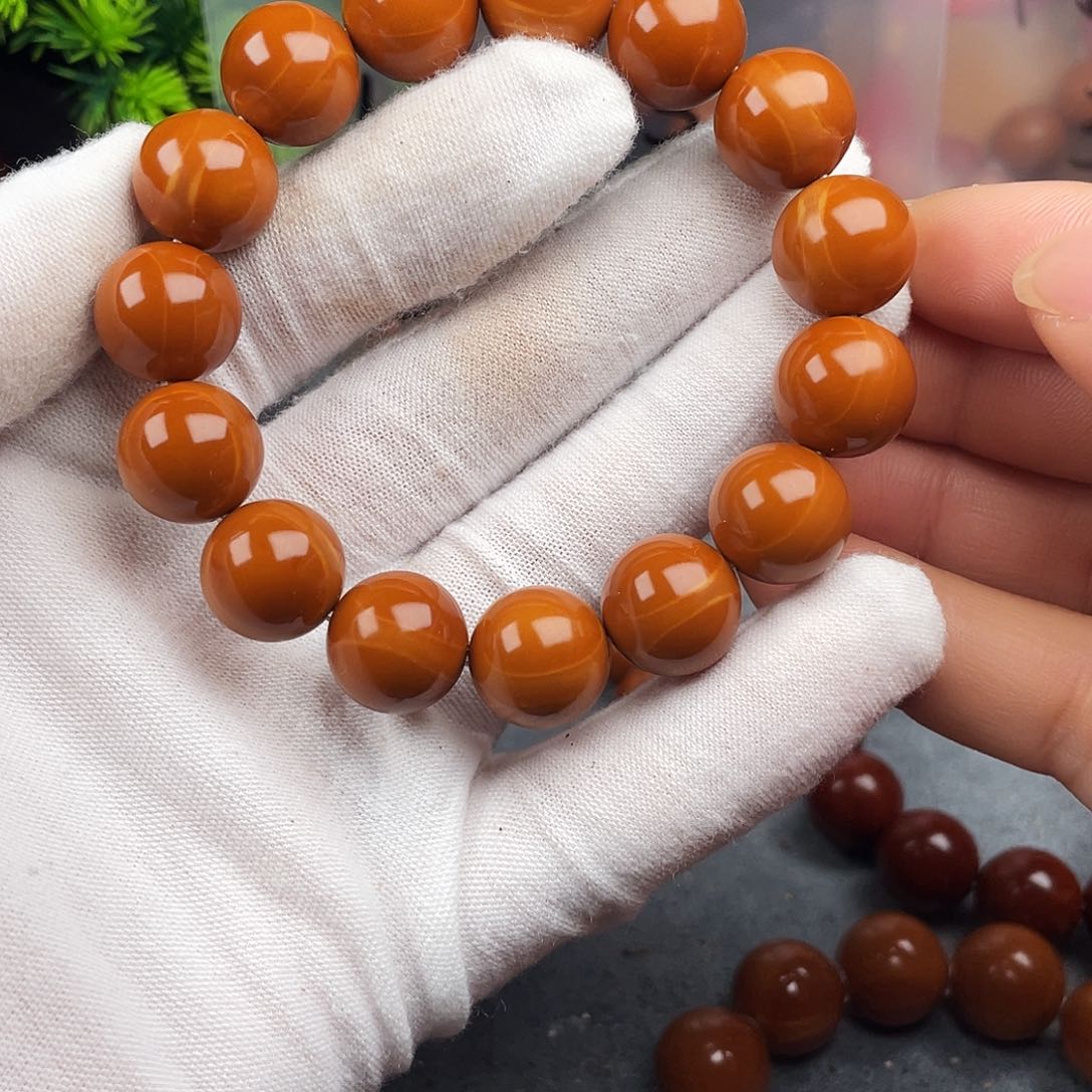 橄榄核手串好****81.4小孔精品橄榄核正圆