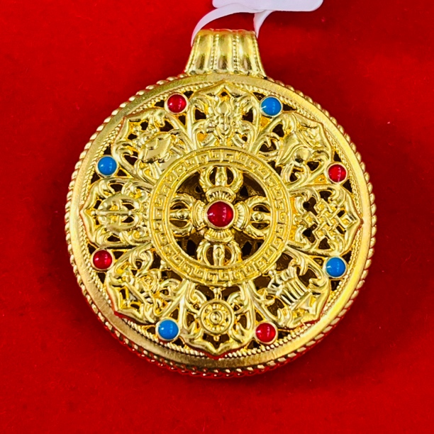 【夏夏专享】足金999饰品 八宝罗盘吊坠 4.03 GP