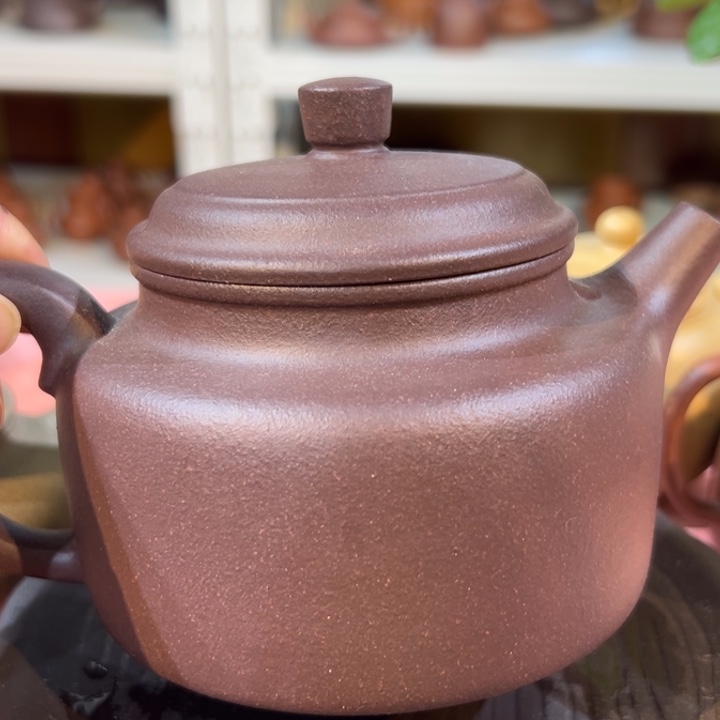 难***涂茶壶紫砂天青德中500cc