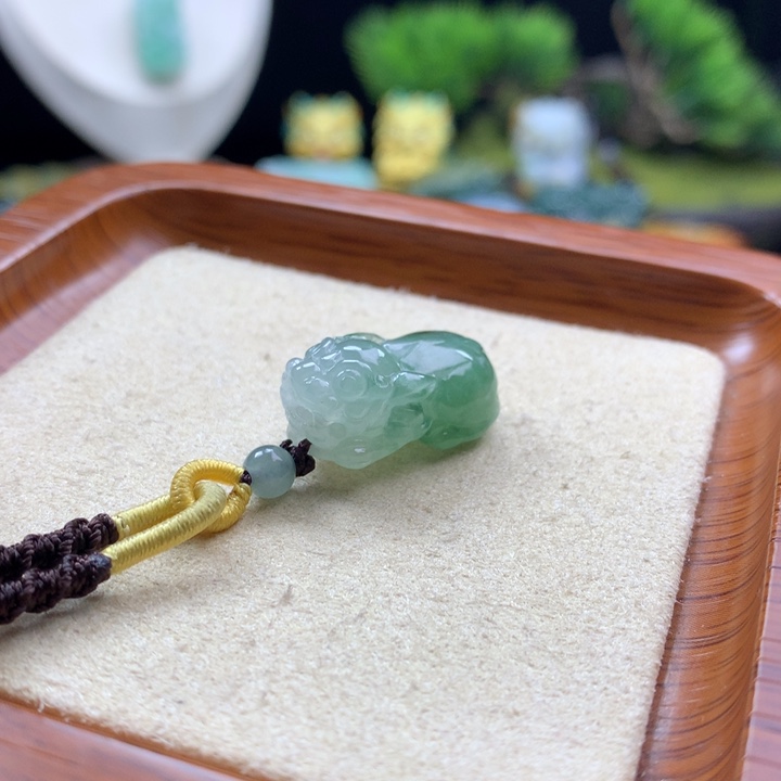 翡翠未镶嵌颈饰貔貅3