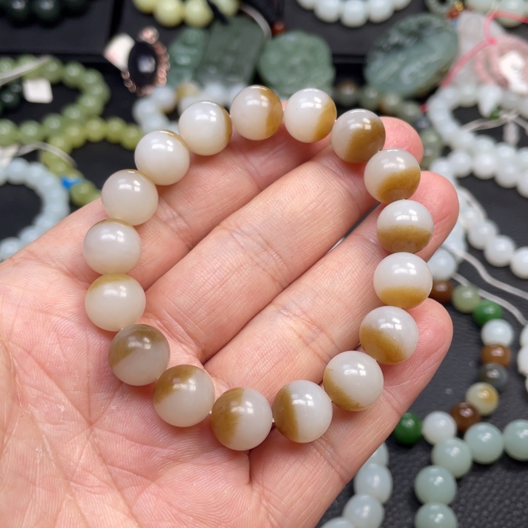 和田玉未镶嵌手链